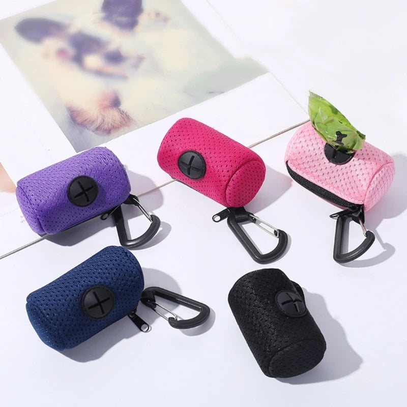 Colorful keychain cases on a white surface with a blurred background