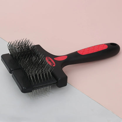Double Sided Pet Brush Dog Cat Hair Fur Bristle Grooming Shedding Cleaning Massage Comb Styling Tool Dog Brush comb Pet Supplies