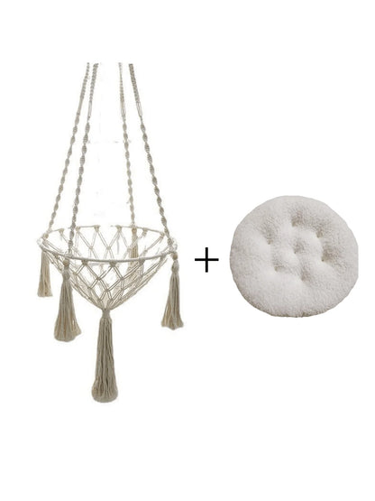 Winter Pet Hammock Cat Swing Hand Woven Cotton Rope Cats Hanging Basket  Kitten Hanging String Den Indoor Pend Nest Pet Supplies