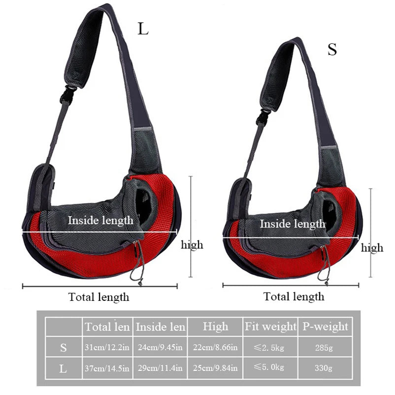 Popular pet backpack pet crossbody bag portable thickened material comfortable and breathable cat and dog pet supplies